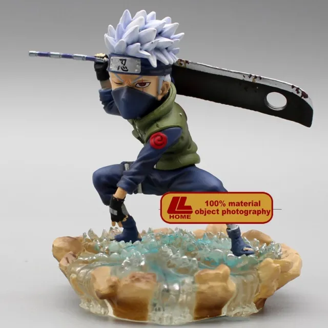 Anime ninja Shippuden Hatake Kakashi Zabuza Sword Figure Statue Toy Doll Gift B