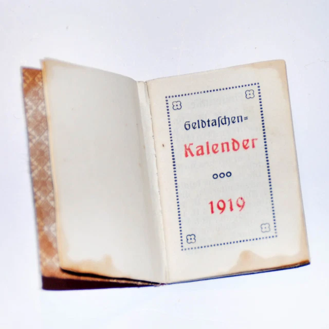 MINIBUCH 101 JAHRE alter Mini Kalender Geldtaschenkalender 1919 Minikalender EUR 16,90 - PicClick DE