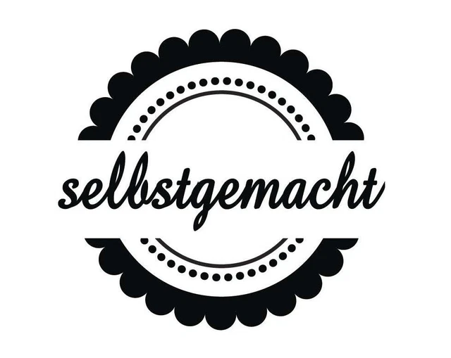 Rayher Motivo Sello "Hecho en Casa" 3cm Suministros de Artesanía Materiales Arte