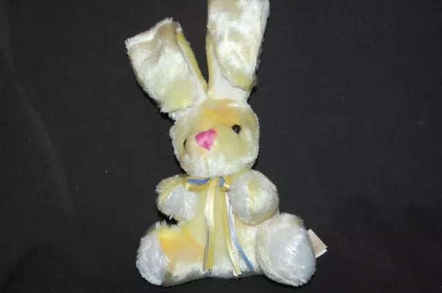 Bunny Rabbit Bébé Poussette 10 " Mignon Adorable Peluche Jouet Jaune Animal en