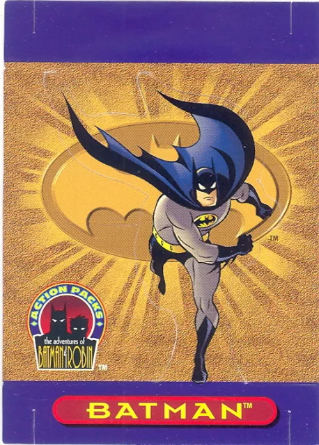 Batman & Robin Adventures Of Action Packs 1996 Skybox Promo Card P1 Pop-Out Dc