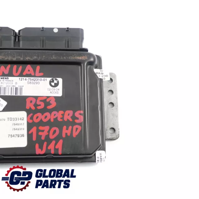 Mini Cooper S R52 R53 W11 170HP Engine Control Unit ECU DME 7542310 Manual 3
