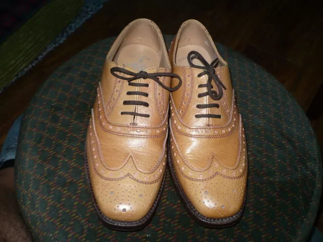 English sales tan shoes