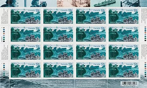 Canada, 2005 Sheet of 16, Battle of the Atlantic 2107 MNH