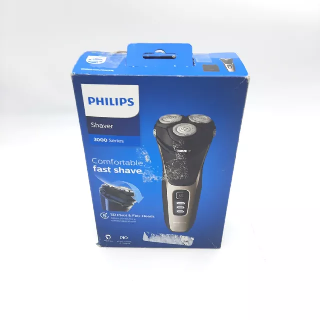 Philips Elektrischer Rasierer Series 3000 Trockenrasierer Männer Hautschonend Ra