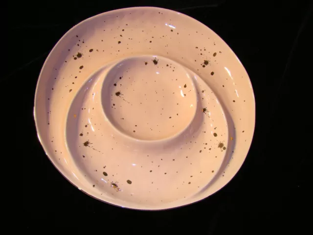 Vintage Sascha Brastoff Pottery 12 Divided Serving Plates MCM