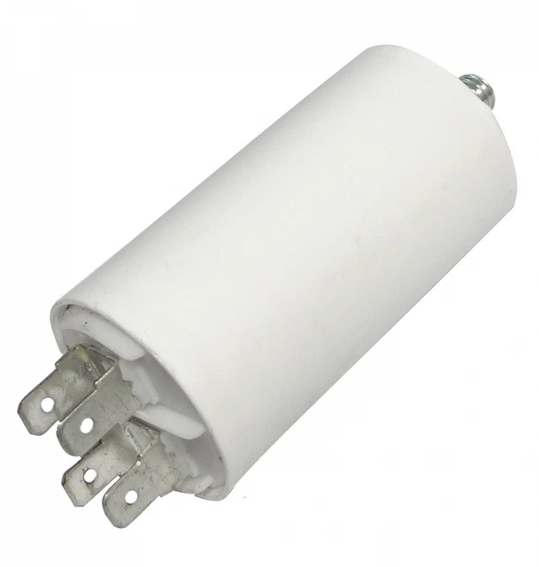 AERZETIX - Condensateur Permanent de Travail 10µF-450V-⌀35/65mm-à 4 cosses-M8