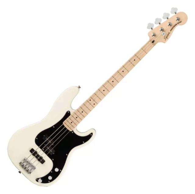 Genialer Einsteiger Precision Bass von Fender Squier mit Ahorngriffbrett Weiß