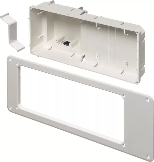 Arlington TVB613 - Recessed TV Outlet Box with Paintable Trim Plate