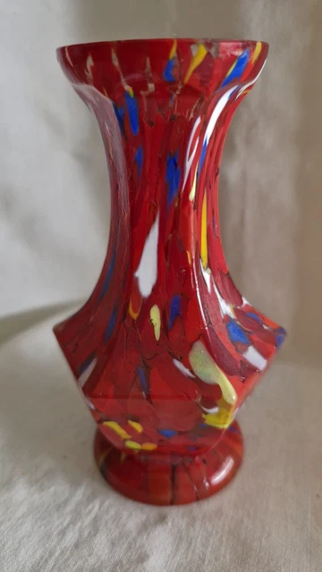 Paire De Vases En Verre émaillé à Décor De Camé