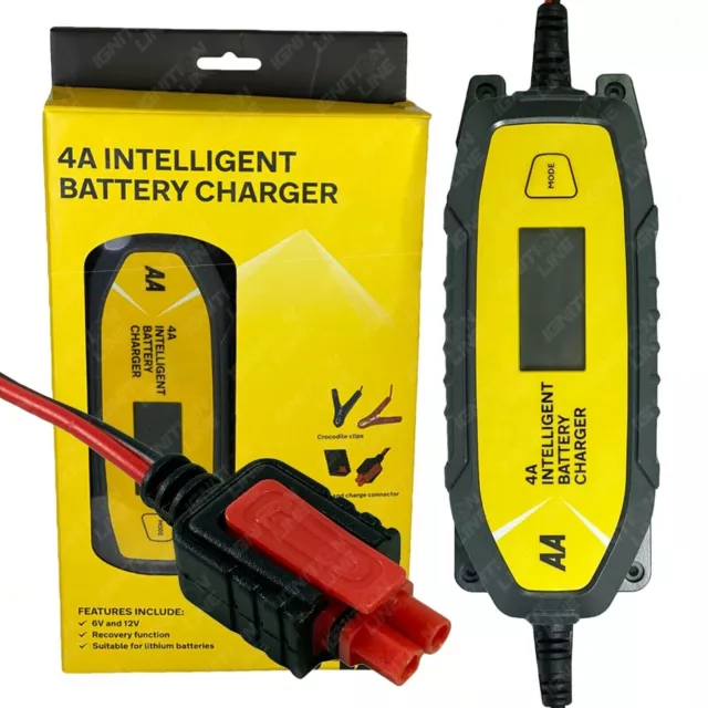 Car Battery Charger Intelligent AA 4A AA0725 8 Charging Steps