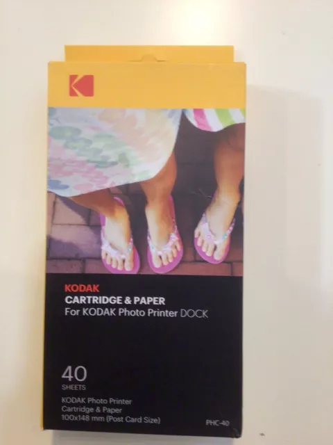Kodak  Cartridge And Paper. for Photo Printer DOCK,  4 boxes available, each box