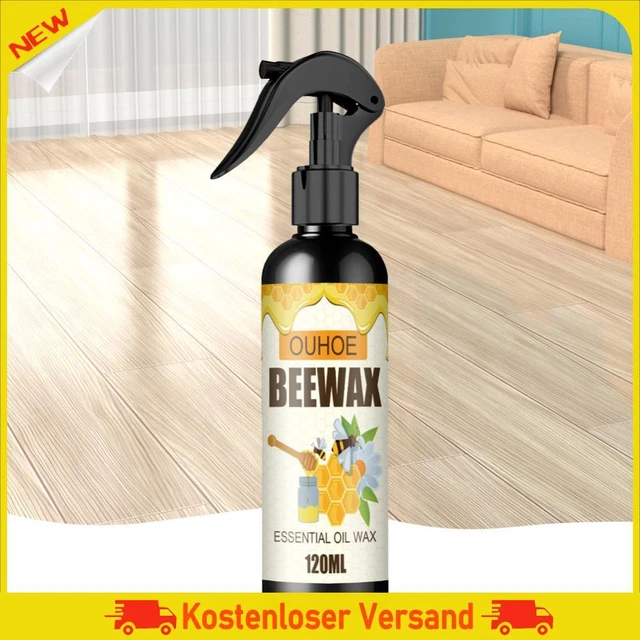 Pulitore legno cera d'api 120 ml spray multiuso per pavimenti in legno mobili