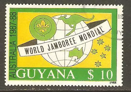 GUYANA 1988 16th WORLD SCOUT JAMBOREE Australia Kangaroo Used