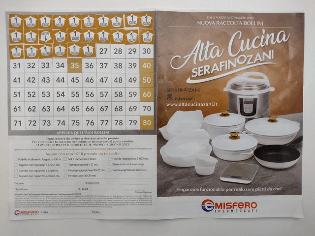 26 BOLLINI PUNTI FAMILA - Collezione "ALTA CUCINA" SerafinoZani