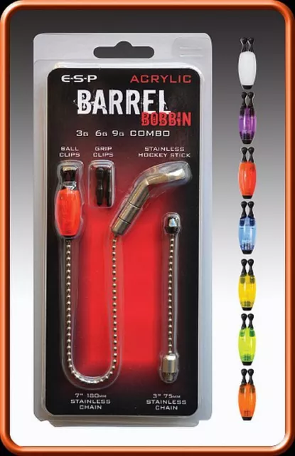 ESP Carp Barrel Bobbins Visual Indicator Hangers *ALL COLOURS* *PAY 1 POST*