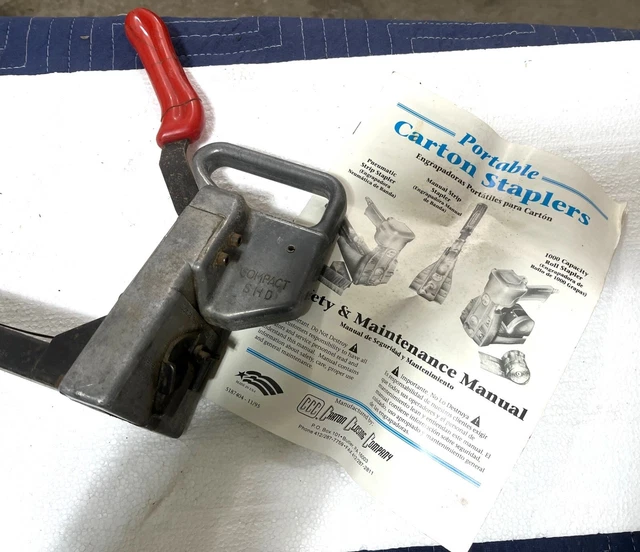 SHD Manual Compact Container Stapling Corp Adjustable Box Stapler with Booklet