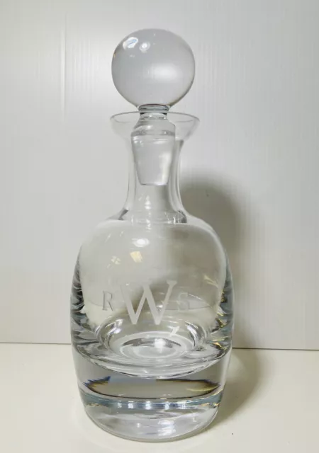 Krosno Whisky Rum Brandy Decanter with Stopper 750 ml Handmade