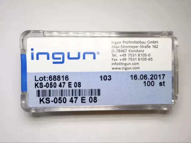 100Pcs/a box NEW For INGUN KS-050 30 E08 1.0mm TEST PROBE 3