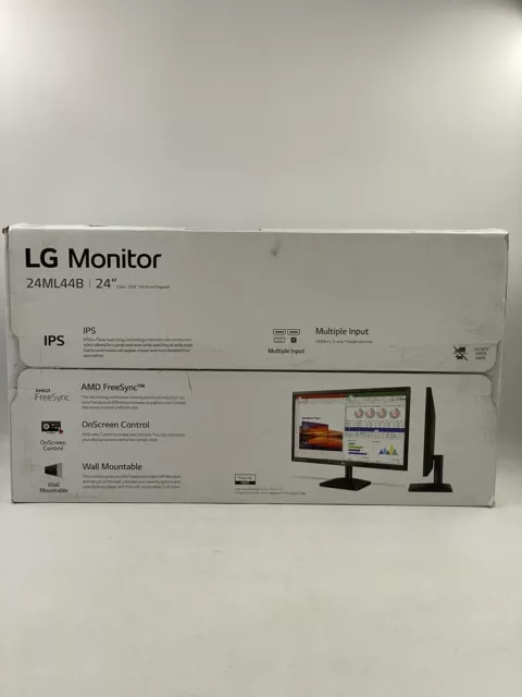 LG 24ML44B-B 24 inch Widescreen IPS LED FreeSync Monitor