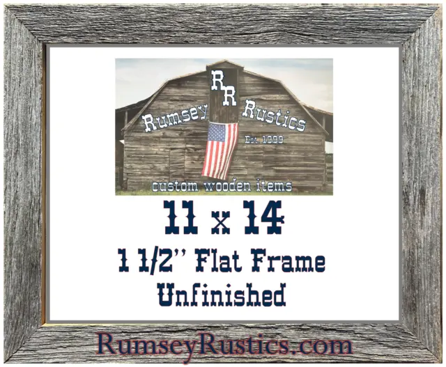 11x14" weathered rustic barnwood barn wood picture frame distressed natural