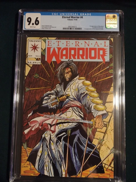 Eternal Warrior #4 CGC universal grade 9.6 NM+ 1st Appearance of Bloodshot