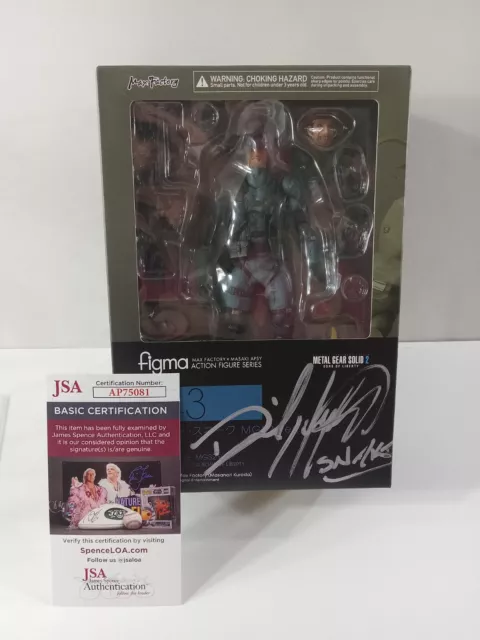 Max Factory Metal Gear Solid 2: Solid Snake Figma Signed &JSA DAVID HAYTER 🔥🔥