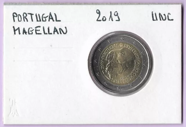 2 Euro PORTUGAL 2019 - Magellan, 2 € Commémorative UNC sous étui carton