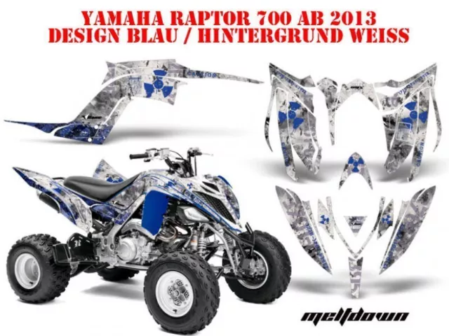 Amr Racing Dekor Graphic Kit Atv Yamaha Raptor 125/250/350/660/700 Meltdown B