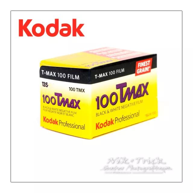 Kodak Tmax 100 35mm B&W Film ~ 36 Exp ~ Freshest UK Stock