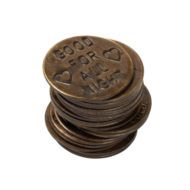 Set of 20 Old West Replica Brothel Cat House Tokens