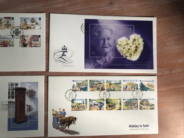 Guernsey Unaddressed Fdc ~ 2002 X 4 (Tt988) 3