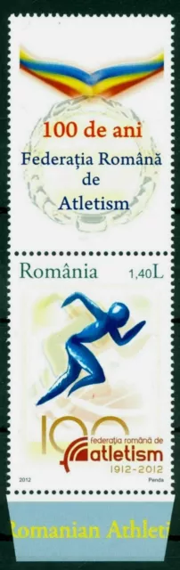 2012 Romanian Athletic Sports Federation Centenary,Runner,Romania,6619,TAB/T,MNH