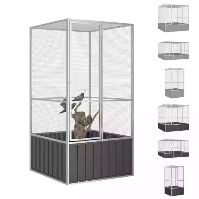 Cage à Oiseaux Acier galvanisé Extérieure Multicolore Multi-taille