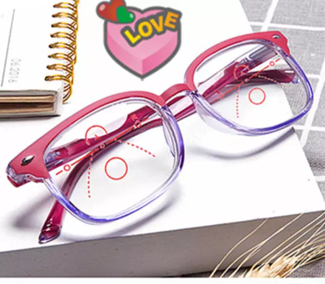 Retro Multifocal Progressive Reading glasses Women Men Retro reader distance