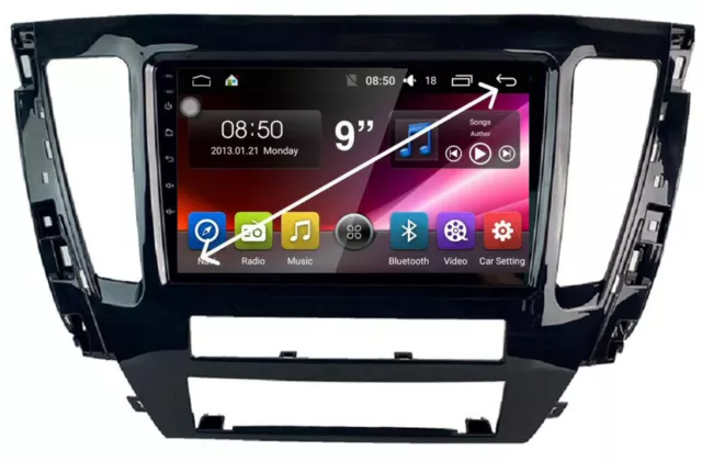 Pajero Sport 2020+ Gps Wireless Carplay Android Auto 360 Camera Odb Dab Tpms Dvr