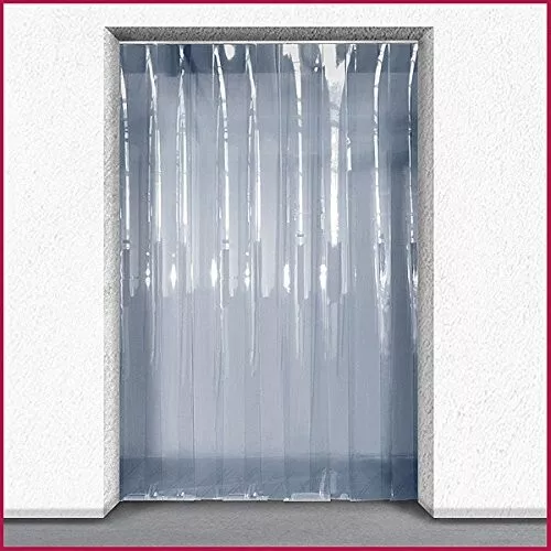 3m (B) x 2,25m (d) - PVC Streifen Vorhang/Türleiste Kit - 200 mm x 2 mm Streifen