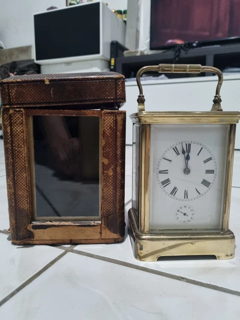 Pendule d'Officier à répétition et passages heures - Pendulette de voyage 1880 -