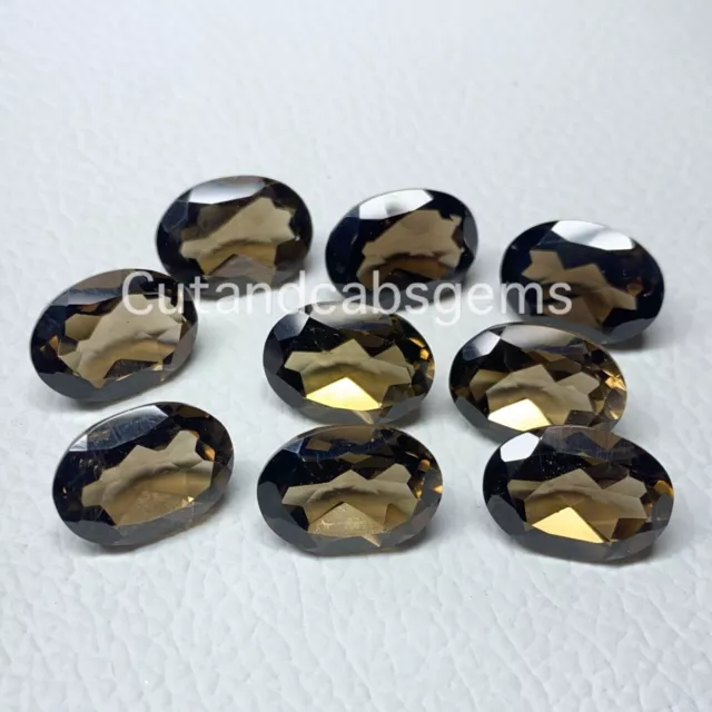 Smoky Quartz Oval Cut Loose Gemstone Oval Smoky Quartz Cut,  8*6 MM to 20*15 MM 2