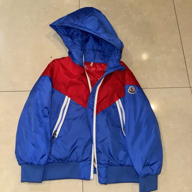 Moncler Boys Reversible Hooded Down Jacket Coat Size 5