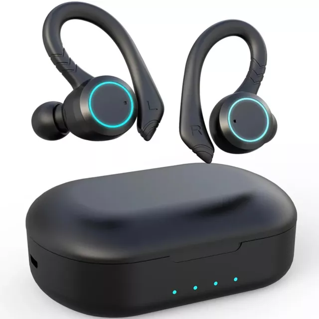 Earphones Bluetooth 5.0 Écouteurs Wireless Passible Étui [