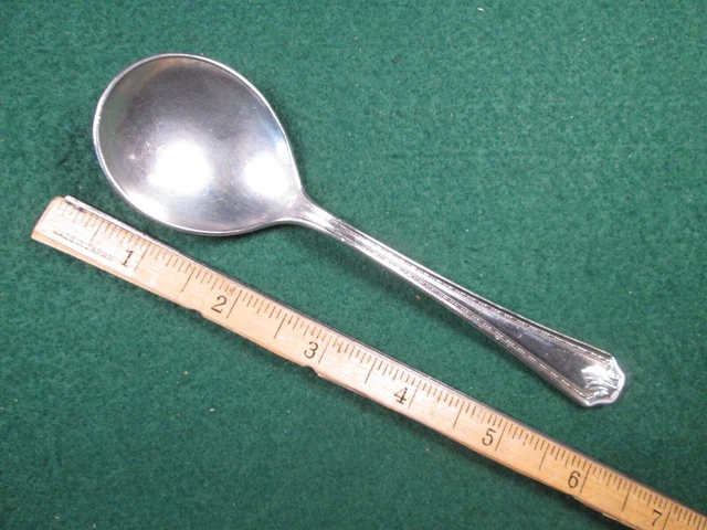 Pullman Company Dining Car Silver Soup Spoon   E