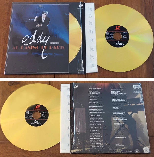 LaserDisc Video EDDY MITCHELL «Au Casino de Paris» 1997 PROCHE DU NEUF N.MINT
