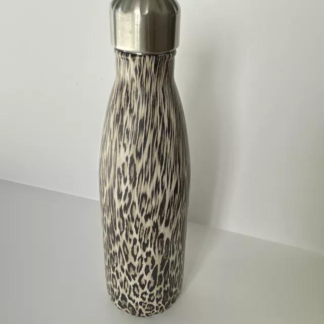 S'well Bottle 17 oz Leopard Swell Water Bottle Stainless Steel animal print EUC