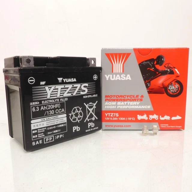 Batterie Yuasa pour Scooter MBK 125 MW TRYPTIK 3 ROUES EURO 4 2017 à 2021 Neuf
