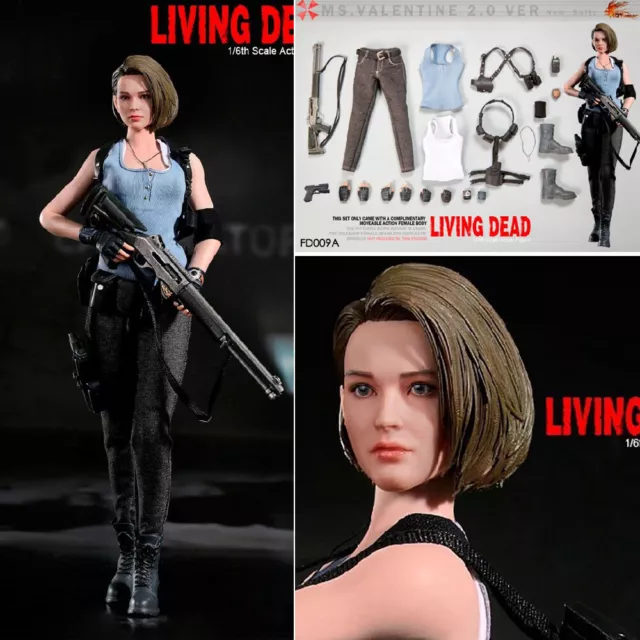 HOT HEART FD009A Jill valentine 2.0 Resident Evil 1/6 Action Figure ...