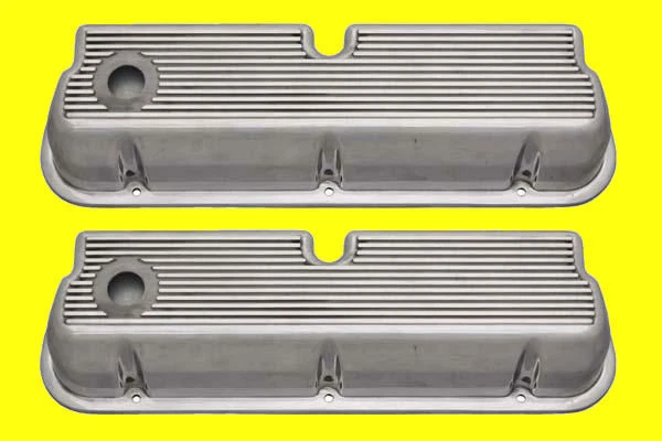 SMALL BLOCK FORD Polished Fabricated Aluminum Valve Covers 289 302 351W
