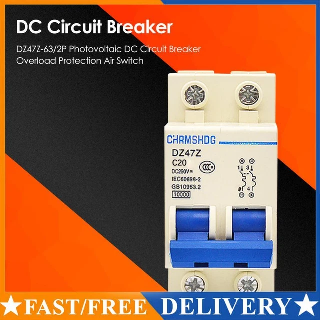 DZ47‑63 2P Miniature Circuit Breaker Leakage Protection Air Switch 400vac 63a