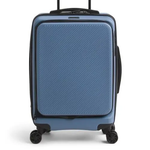 CALPAK 20in Blue Hardcase Carry-on Spinner TSA Lock Laptop Compartment Free Ship