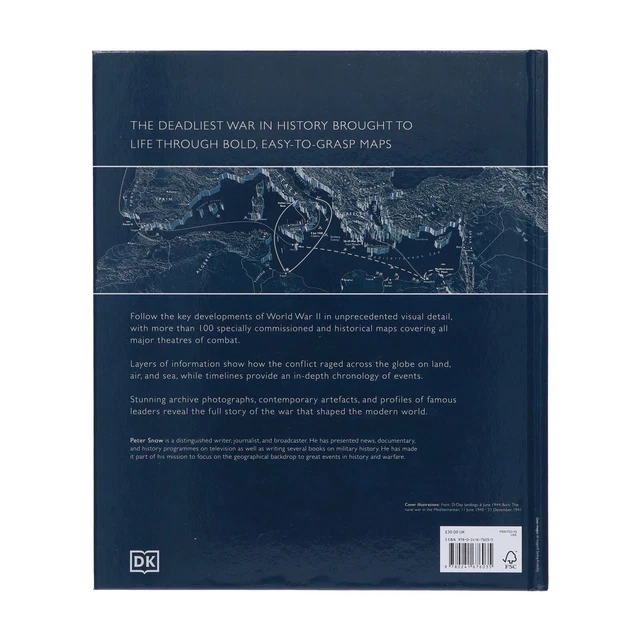 WORLD WAR II Map by Map by Peter Snow & DK - Non Fiction - Hardback £13 ...